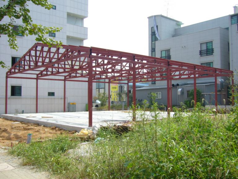 형강철골작업